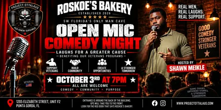 Open Mic Comedy Night at the Bakery to Support Local Veterans