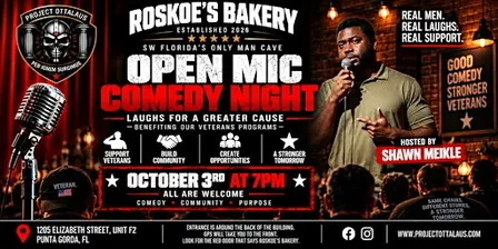 Open Mic Comedy Night at the Bakery to Support Local Veterans