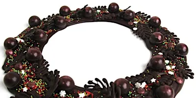Chocolate Wreath Making workshop - a Christmas wreath with a difference