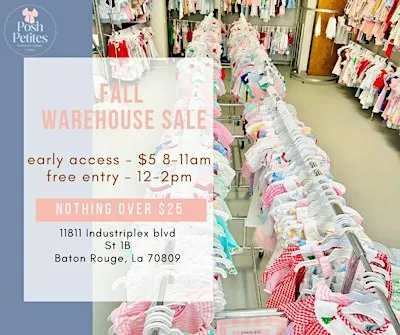 Posh Petites Market Fall Warehouse Sale️