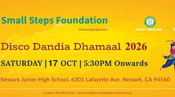 Small Steps Foundation Disco Dandia Dhamaal 2026 presents with Chaat Bhavan