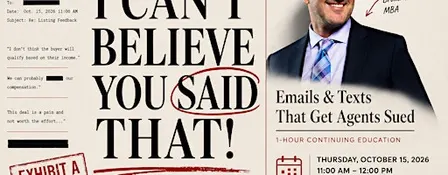 Realtor CE - I Can't Believe You Said That