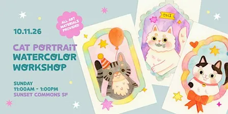 Cat Portrait Watercolor Workshop