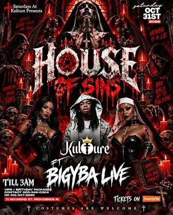 HOUSE OF SINS WITH BIG YBA: THE HALLOWEEN EXPERIENCE