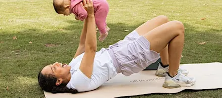 Matcha, Mommy and Me workout in the park
