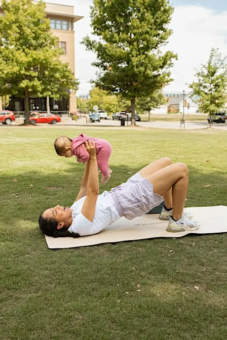 Matcha,  Mommy and Me workout in the park