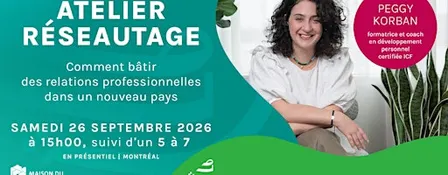 Atelier Réseautage SILA x Peggy Korban @ Maison du développement durable