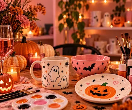 Halloween Pottery Sip & Paint