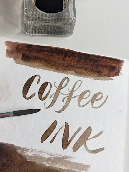 Coffee Ink Brush Lettering Workshop