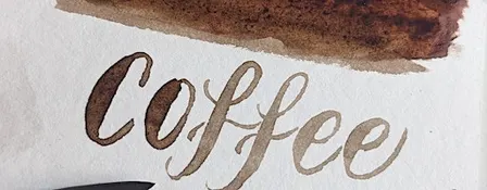Coffee Ink Brush Lettering Workshop