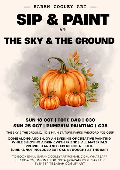 SIP N PAINT (TOTE BAG) - THE SKY & THE GROUND