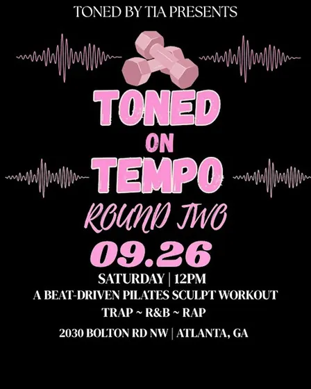 TONED ON TEMPO: A beat-driven Pilates Sculpt workout