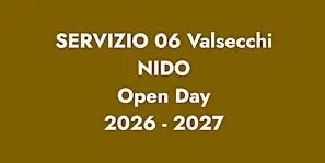 NIDO VALSECCHI OPERA SANT'ALESSANDRO/ OPEN DAY 2026/2027