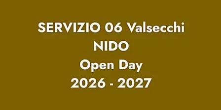 NIDO VALSECCHI OPERA SANT'ALESSANDRO/ OPEN DAY 2026/2027