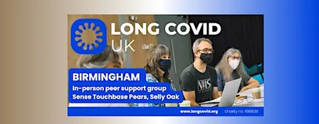 Long Covid UK - In Person Peer Support Group - Birmingham