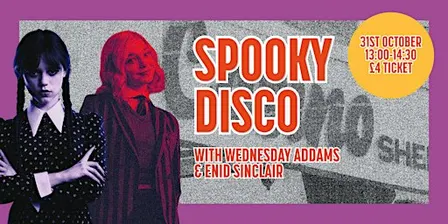 Halloween Spooky Disco with Wednesday & Enid
