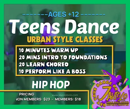 Hip Hop Teen Class (Studio 904)