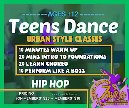 Hip Hop Teen Class (Studio 904)