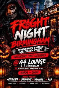 FRIGHT NIGHT BIRMINGHAM - BIRMINGHAM’s biggest Halloween party