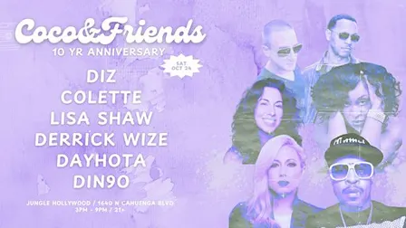 Diz, Colette, Lisa Shaw, Derrick Wize, Dayhota & Din9o at Jungle Hollywood