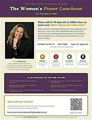 October 13 Women's Power Luncheon