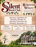 Silent Book Club w/Exter Library 6:30 pm @Ridgewood Winery Bboro 09.24.2026