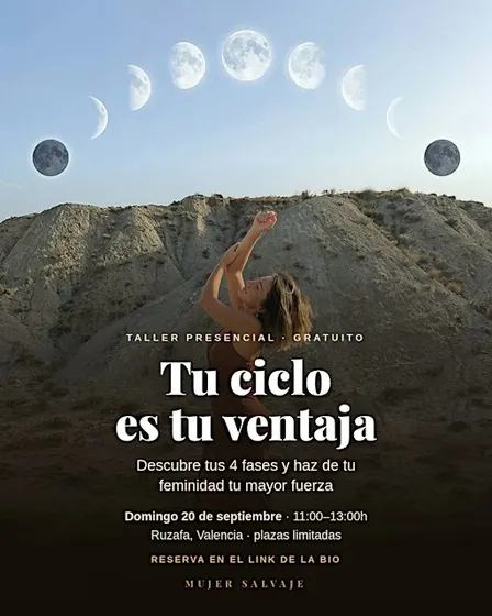 Taller gratuito para Mujeres: Tu Ciclo es tu ventaja