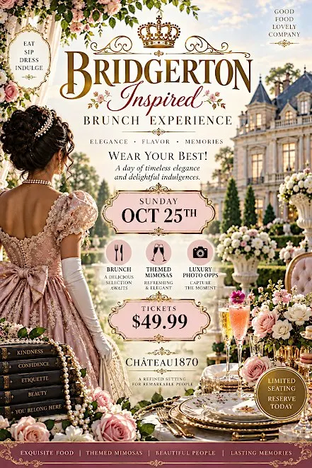 Bridgerton Inspired Brunch- Gwinnett