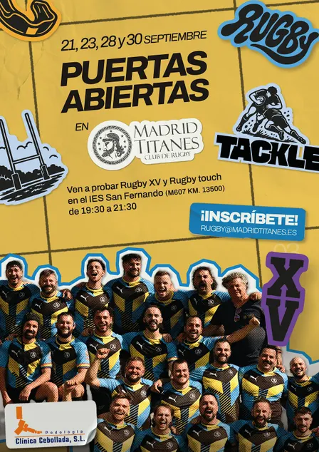 Puertas abiertas Madrid Titanes CR - Septiembre 2026