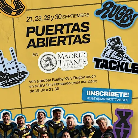 Puertas abiertas Madrid Titanes CR - Septiembre 2026