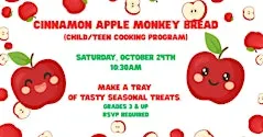 Cinnamon Apple Monkey Bread (Child/Teen Cooking Program)
