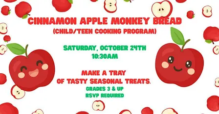 Cinnamon Apple Monkey Bread (Child/Teen Cooking Program)
