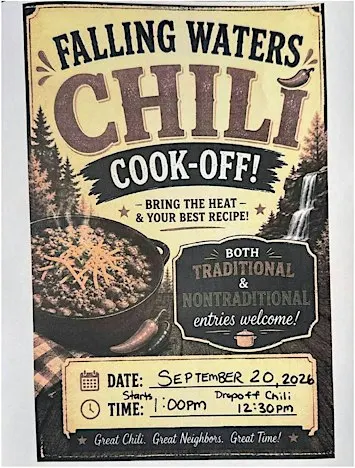 Falling Waters Chilli Cook Off!