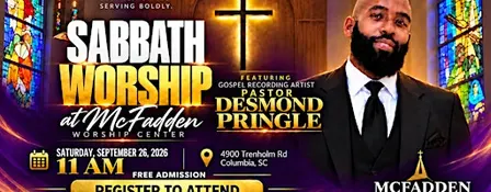 Pastor Desmond Pringle at McFadden Worship Center
