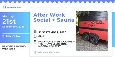 Remote & Hybrid Worker Meet-up: Sauna + Social