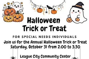 Special Needs Halloween Trick or Treat - October 31, 2026