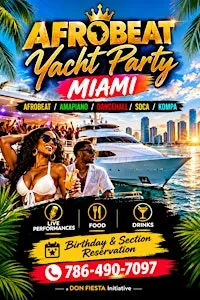 AFROBEAT YACHT PARTY - Miami