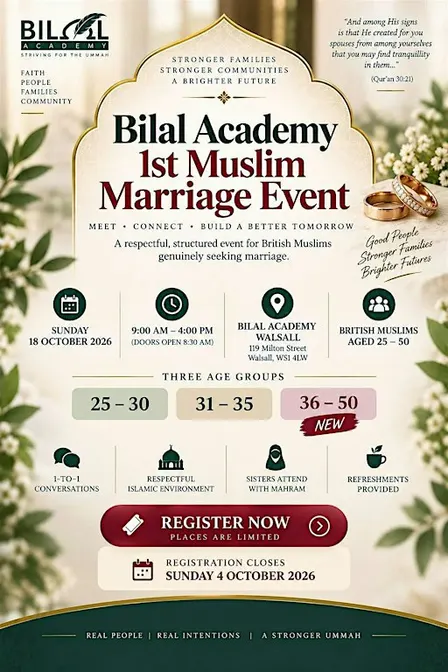 1st Muslim Marriage Event  - Bilal Academy