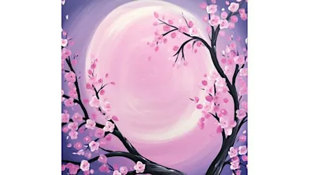BYOB Paint & Sip: Blossom Moonlight