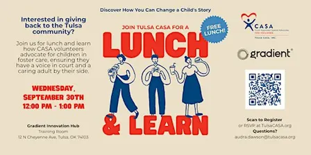 Tulsa CASA Lunch & Learn: Discover How You Can Change a Child's Story