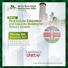 Pre-registration - Africa Real Estate Certificate Masterclass, Nairobi 2026