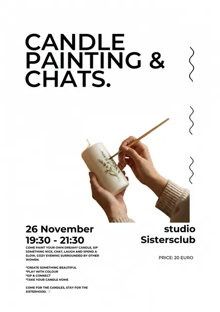 Candle Painting & Chats.