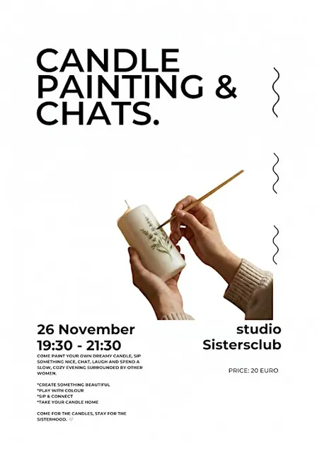 Candle Painting & Chats.
