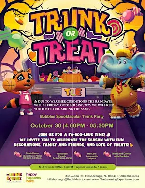 Bubbles’ Spooktacular Trunk or Treat!