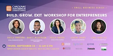 Build. Grow. Exit | Workshop for Entrepreneurs