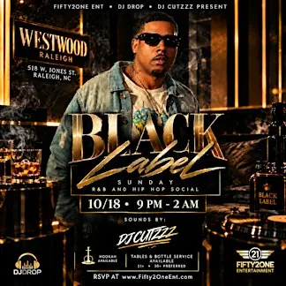 WESTWOOD Black Label Sundays: R&B & Hip-Hop Social