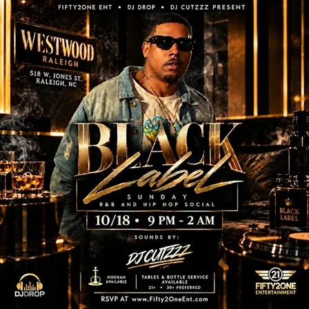 WESTWOOD Black Label Sundays: R&B & Hip-Hop Social
