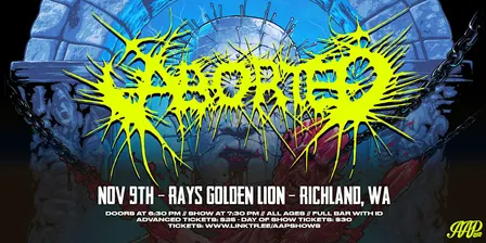 ABORTED + Guests (Richland, WA @ Rays Golden Lion - 11/9/2026)