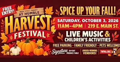 HARVEST FARMERS & ARTISAN FESTIVAL-CITY OF HUMBLE