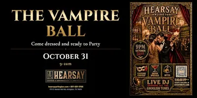 Hearsay Arlington Present the Vampire Ball